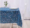 "Скатерть рогожка 145х180 ""Правила кухни"" Индиго"