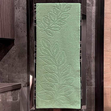 Полотенце махровое Флора Он и Она 70*130 фисташковый