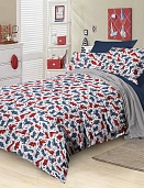 BL-37 постельное белье из сатина СайлиД 1,5 спальное