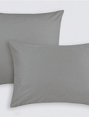Наволочки из сатина Моноспейс Ecotex 2шт. 50*70 антрацит