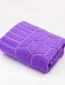 Полотенце махровое Зефир Он и Она 70*130 св.фиолет