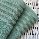 Полотенце махровое Гармония Он и Она 50*90 зеленый чай