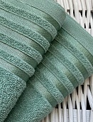 Полотенце махровое Гармония Он и Она 50*90 зеленый чай