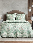 Нежная Роза зеленая постельное бельё из бязи Ночь Нежна семейное