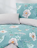 Весна постельное бельё из сатина Harmonica Ecotex 2 спальное с европростынёй