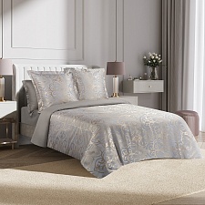 Глейс постельное бельё из сатин-жаккарда Estetica Ecotex семейное в подарочном чемодане