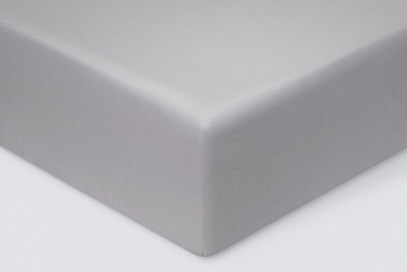 Простыня из сатина Моноспейс Ecotex 1,5 спальная  темно-серая