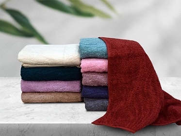 Полотенце махровое Luxor 50х90 темно-серый диз. Иллюзия