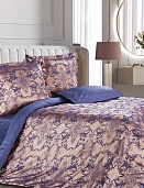 Земфира постельное бельё из сатин-жаккарда Estetica Ecotex 2 спальное с европростынёй в подарочном чемодане