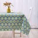 "Скатерть рогожка 145х145 ""Радушная хозяйка"" Листья"