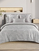 Дельта постельное бельё из сатин-жаккарда Estetica Ecotex семейное в подарочном чемодане