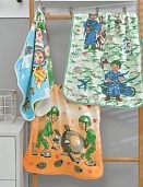 Полотенце микрофибра 35х75 с карабином в ассортименте 