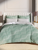 Мятный Вечер постельное бельё из сатина Harmonica Ecotex евро