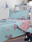 КПБ детский поплин 140х107 "Совушка"