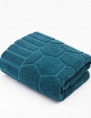 Полотенце махровое Зефир Он и Она 70*130 изумруд