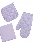 Цвет Эмоций Лаванда Набор для кухни 3 предмета (рукавичка-прихватка, прихватка, декор.полотенце)