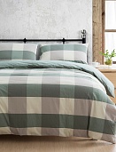 N-7 постельное белье из сатина  Organic СайлиД 2 спальное с европростынёй