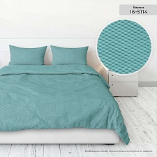 16-5114 Бирюза постельное белье креп-жатка гл/кр Бояртекс 1,5 спальное