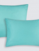Наволочки из сатина Моноспейс Ecotex 2шт. 70*70 бирюзовый
