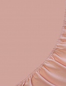 Простыня на резинке трикотажная СВС 140*200*20 розовый