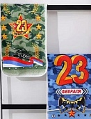 Полотенце микрофибра 25х50 в ассортименте (23 февраля)