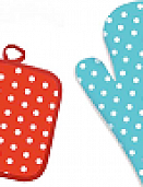 Прихватка 18х18, хлопок, в ассортименте 