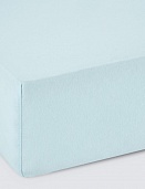 Простыня на резинке трикотажная 160х200х20 голубая