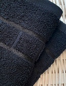 Полотенце махровое Юнона Он и Она 30*50 черный