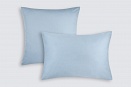 Наволочки из сатина Моноспейс Ecotex 2шт. 70*70 серо-голубой