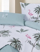 Алоха постельное бельё из сатина Harmonica Ecotex семейное