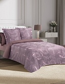 Виктория постельное бельё из сатин-жаккарда Estetica Ecotex 2 спальное с европростынёй в подарочном чемодане