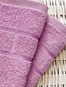 Полотенце махровое Юнона Он и Она 50*90 сирень