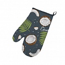 Кокосы Серый прихватка-рукавица Радушная Хозяйка 17*30