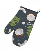 Кокосы Серый прихватка-рукавица Радушная Хозяйка 17*30