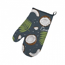 Кокосы Серый прихватка-рукавица Радушная Хозяйка 17*30