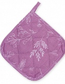 "Прихватка рогожка 20х20 ""Радушная хозяйка""Ботаника сирень"