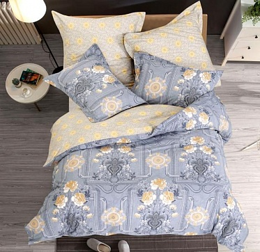 В197 постельное белье из сатина Сайлид 1,5 спальное