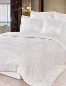 091 постельное бельё из сатин-жаккарда Satin Jacquard ТД Клео 2 спальное с европростыней (брак упаковки)