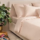 Пододеяльник из сатина Моноспейс Ecotex евро пудровый