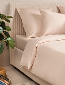 Пододеяльник из сатина Моноспейс Ecotex евро пудровый