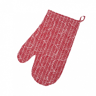 "Прихватка ""Рукавичка"" 30х17 ""NewYear"" (Ёлочка красная)"