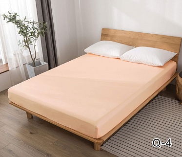 Простыня на резинке сатиновая Сайлид 200х200х25 Q4