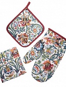 Дивный сад набор для кухни 3 предмета (рукавичка-прихватка, прихватка, декор.полотенце)