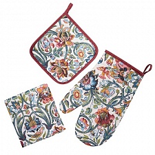 Дивный сад набор для кухни 3 предмета (рукавичка-прихватка, прихватка, декор.полотенце)