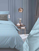 159 Клеточка, бирюзовый постельное белье из бязи Бояртекс 1,5 спальное