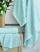 Полотенце «Verossa» махровое 50/90 500Г/М2 Stripe Цвет Нежно-голуой