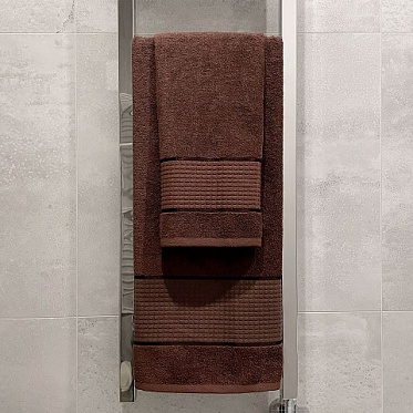 Полотенце  махровое Мурашки Он и Она 50*80 пряный шоколад