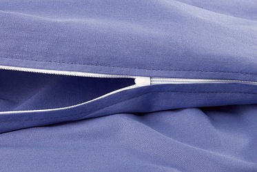 Пододеяльник из сатина Моноспейс Ecotex евро  синий