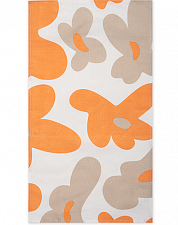 "Полотенце декоративное рогожка 35х60 ""Радушная хозяйка"" Флористика бежевый"