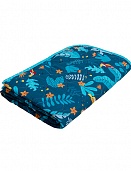 "Одеяло-покрывало детское ""BabyRelax"" леб. пух 100 гр.110х140, бязь (Тропические птички синий (осн))"